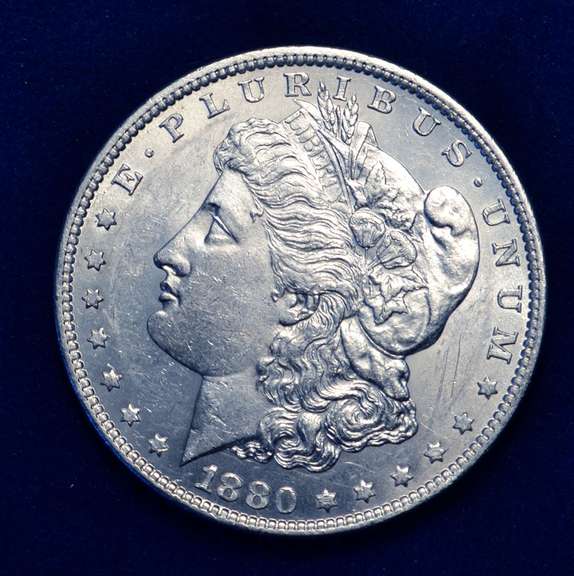 1880 O AU/BU  Lustrous Morgan Dollar