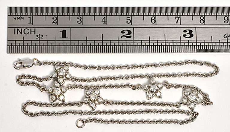 Stylish Stars of Diamonds Necklace