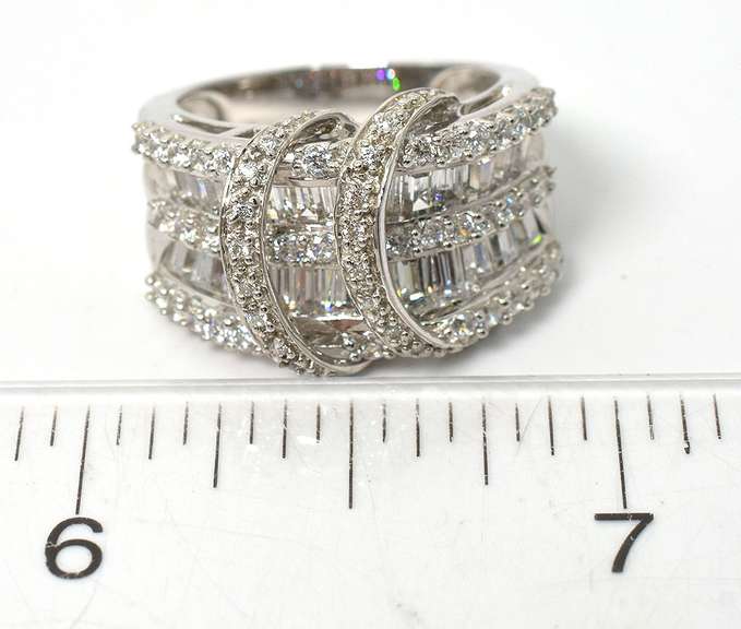Sterling Silver CZ Cocktail Ring