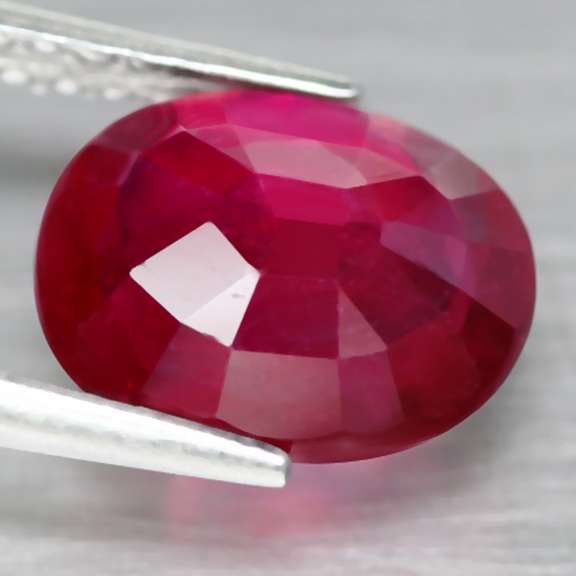 Fantastic 3.49ct oval cut rich blood red Ruby