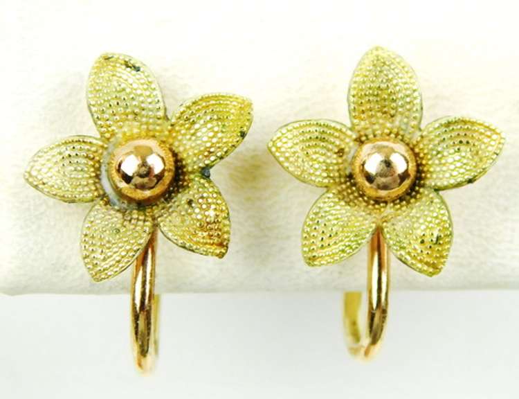 Vintage Krementz Gold-Filled Cuff & Earrings