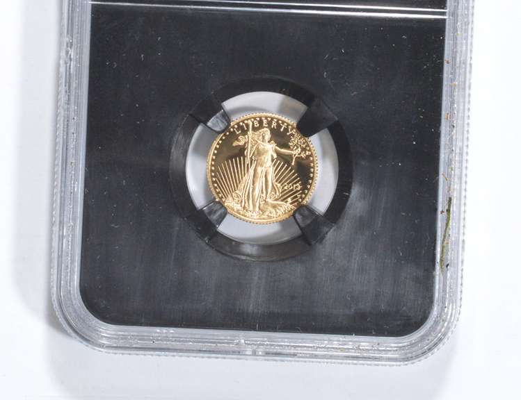 PF70 UCAM 2013-W $5 American Gold Eagle - 1/10 Oz Fine Gold - NGC