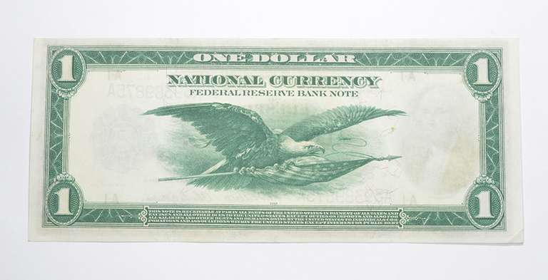 1918 $1.00 Boston, MA. United States Federal Reserve Large Note
