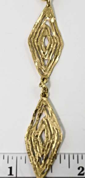 Wonderful Artsy 18K Necklace and  Bracelet Set