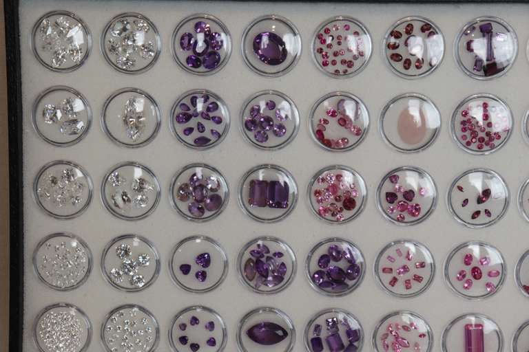 Tray of Colored Stones