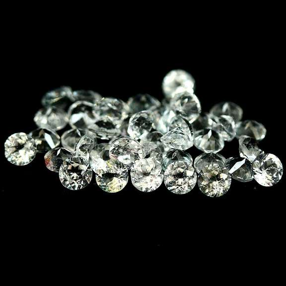 Amazing 41 piece 5.37ct 3mm diamond cut Zircon Parcel