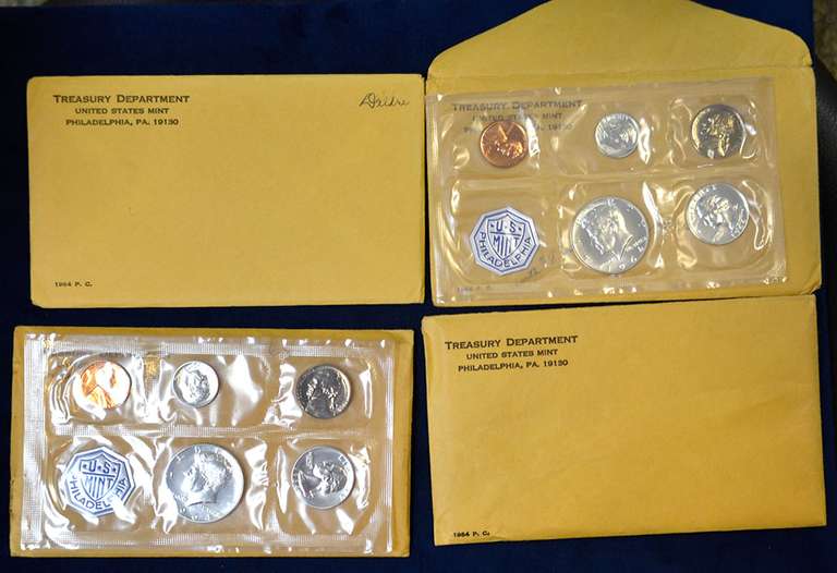 Lot of 4 1964 Proof Sets