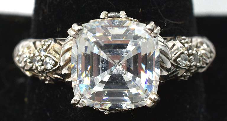 Sterling Silver CZ Cocktail Ring