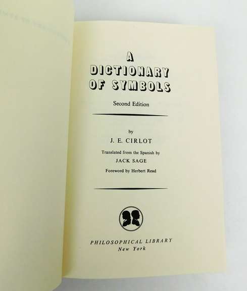 A Dictionary of Symbols Vintage Book