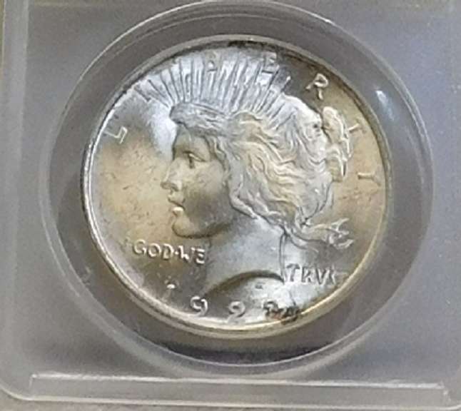 1923 Peace Dollar ANACS MS-64