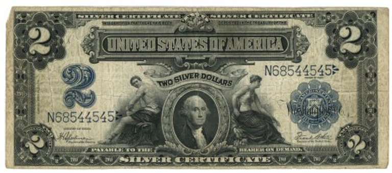 Scarcer 1899 Series Large Size $2 Silver Certificate