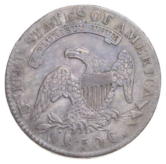 1830 Capped Bust Half Dollar - REV RIM