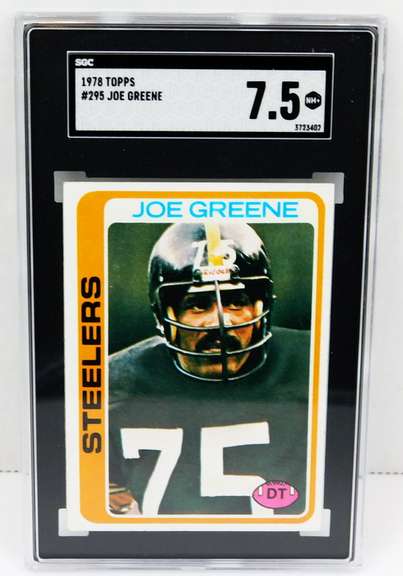 1978 Joe Greene, Steelers Graded Football Card