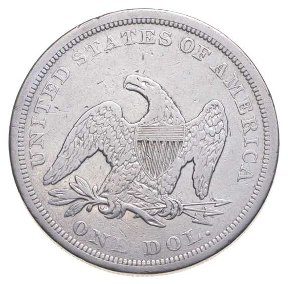 1843 Seated Liberty Dollar