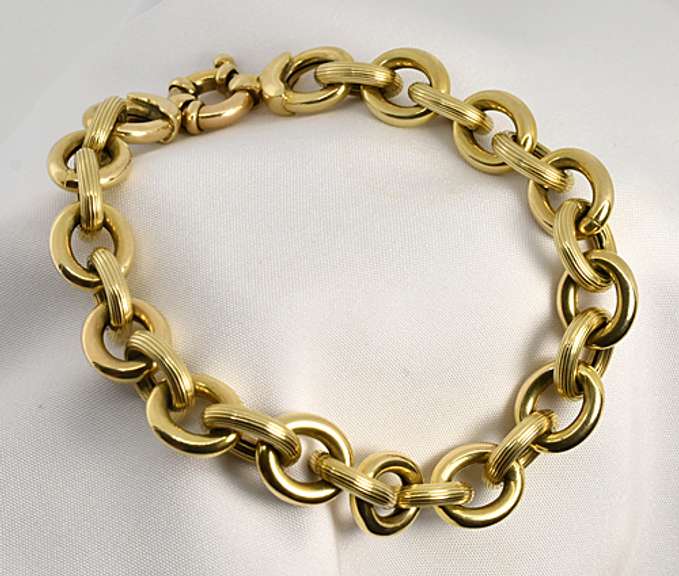 Practical 14k Link Bracelet