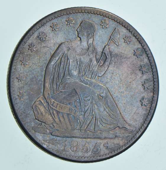 1855-S Seated Liberty Half Dollar - Toned