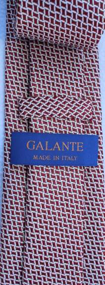 Fine Quality Italian Hand Made Silk Tie By Galante