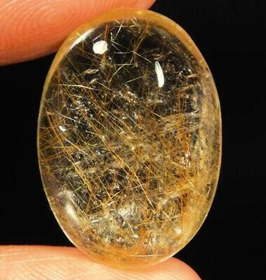 Captivating 27.75ct Golden Rutilated Quartz