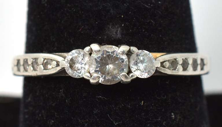 Sterling Silver CZ Cocktail Ring