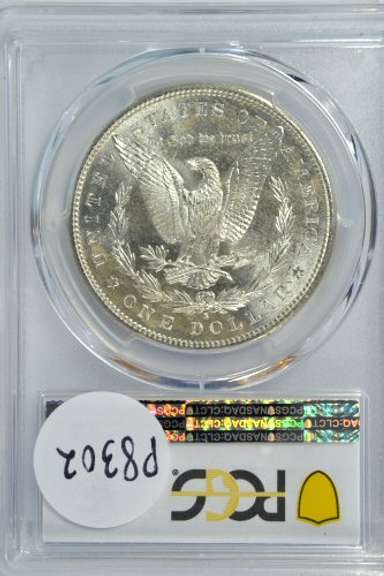 Near Gem BU 1881-S Morgan Silver Dollar. PCGS MS64