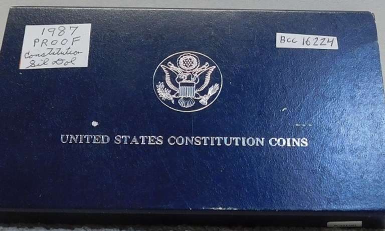 1987 PROOF Constitution Silver Dol