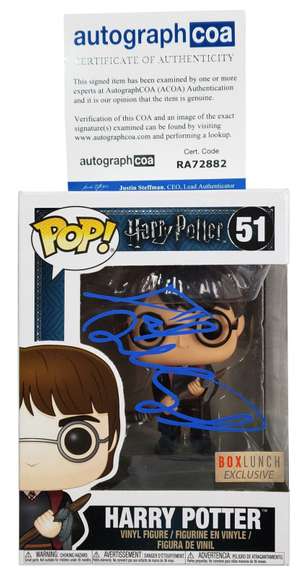 Daniel Radcliff Hand Signed "Harry Potter" Funco Pop! Figure