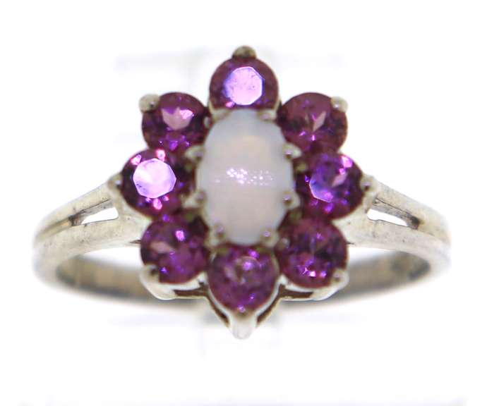 Sterling Silver Opal Ring