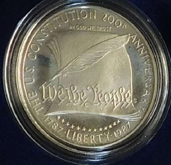 1987 PROOF Constitution Silver Dol