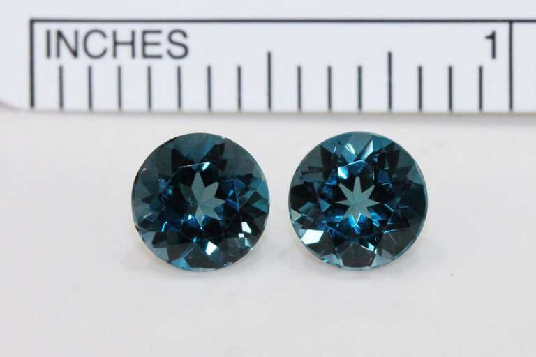 Bright London Blue Topaz Pair - 3.09 cts.