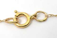 Dainty Cross Necklace with Diamond Accent in 14KT Yellow Gold