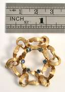 Interesting Mid-Century Sapphire Brooch
