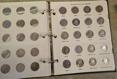 Estate Lot Of Coin Books With Coins