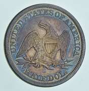 1855-S Seated Liberty Half Dollar - Toned