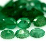 Rich green unheated 8.14ct 5x4mm Emerald set