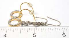 Sterling Silver Earrings 2 Pairs one is Vermeil