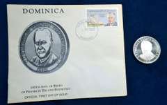 1 OZ Silver Round FDR 1982 From The Commonwealth Of Dominica