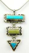 Q.T. Navajo Sterling Turquoise Necklace