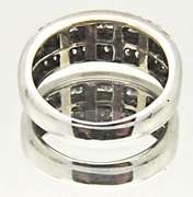 LADIES 14 KT WHITE GOLD DIAMOND BAND BY LEVIAN.