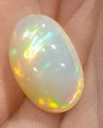 Vibrant 5.83ct floral block patterned Welo Opal