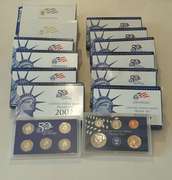 2 Each 1999 2000 2002 2005-7 US Proof Set