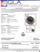 Enamoring Huge 30.03CTS Natural Emerald & 3.28CTW White Sapphire Necklace in Vermeil
