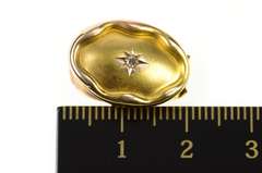 14K Yellow Gold Retro Art Nouveau Diamond Ornate Dress Pin/Brooch