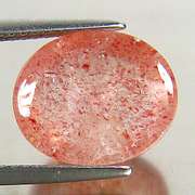 Collectors 7.84ct Strawberry Quartz cabochon