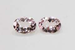 Perfect Morganite Pair - 3.11 cts..