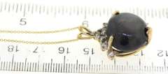 Fantastic 14kt YG Purple-Tone Sapphire with Diamond Accents Necklace