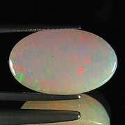 Stunning 9.75ct snow white pinfire Welo Opal