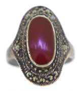 Sterling Silver Red Carnelian Ring