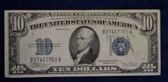 Series 1934 C 10 Dollar Silver Certificate Circulated