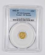 XF Details 1852-D $1.00 Liberty Head Gold - $1 Graded PCGS