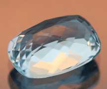 High fire 8.10ct sky blue cushion cut Topaz